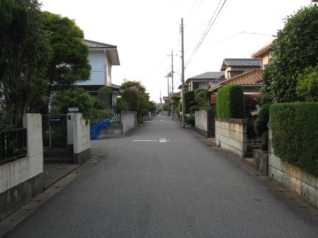 View down a street