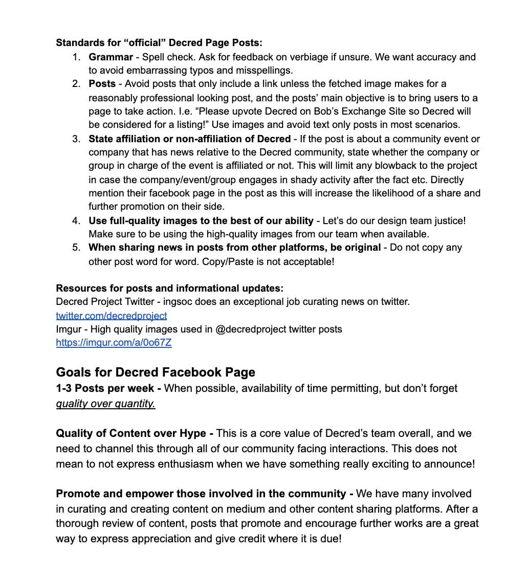 Facebook Guidelines Page 2