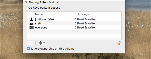 grant read write permission to external drive win dows 8.1